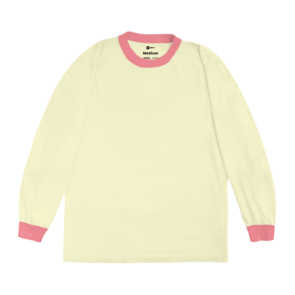 LSV Ring Tees - Cream Baby Pink
