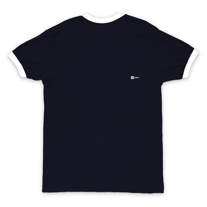 Ring Tees - Navy ring White