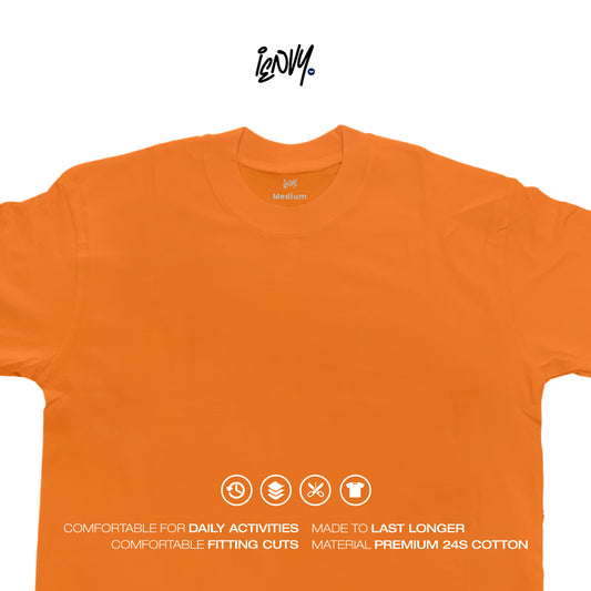 Boxy Oversize Tees - Orange