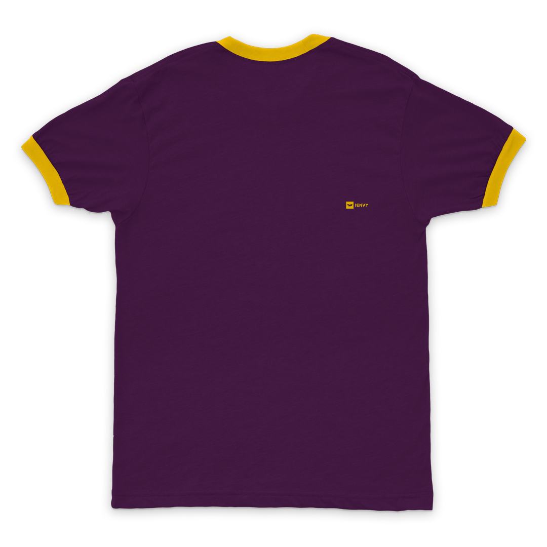 Ring Tees - Purple ring Yellow