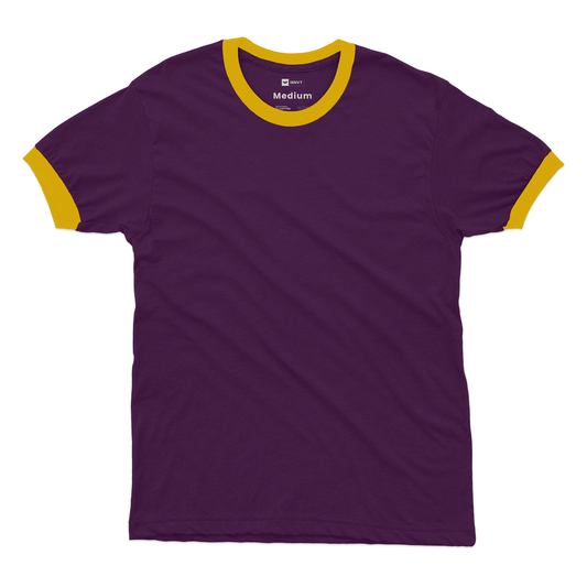 Ring Tees - Purple ring Yellow