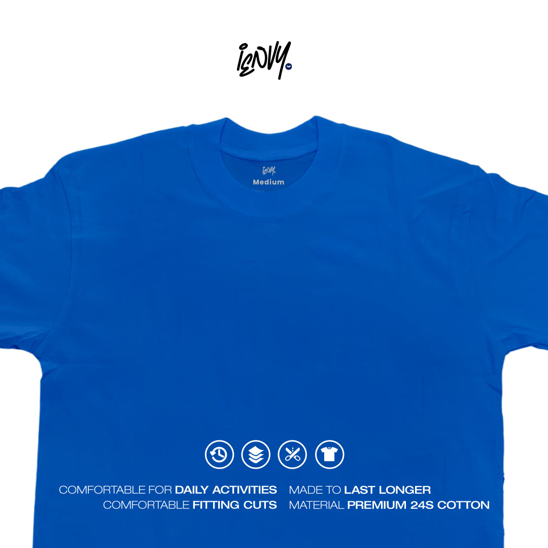 Boxy Oversize Tees - Royal Blue