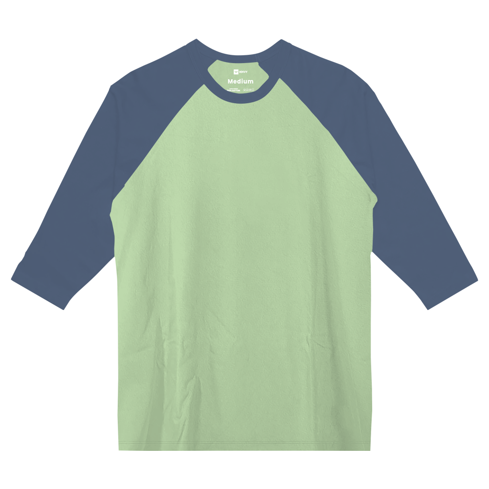 Reglan 3/4 Tees - Mint Navy