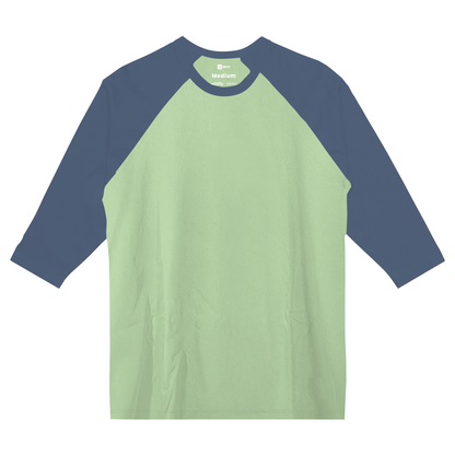 Reglan 3/4 Tees - Mint Navy