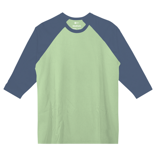 Reglan 3/4 Tees - Mint Navy