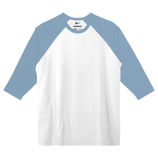 Reglan 3/4 Tees - White Blue