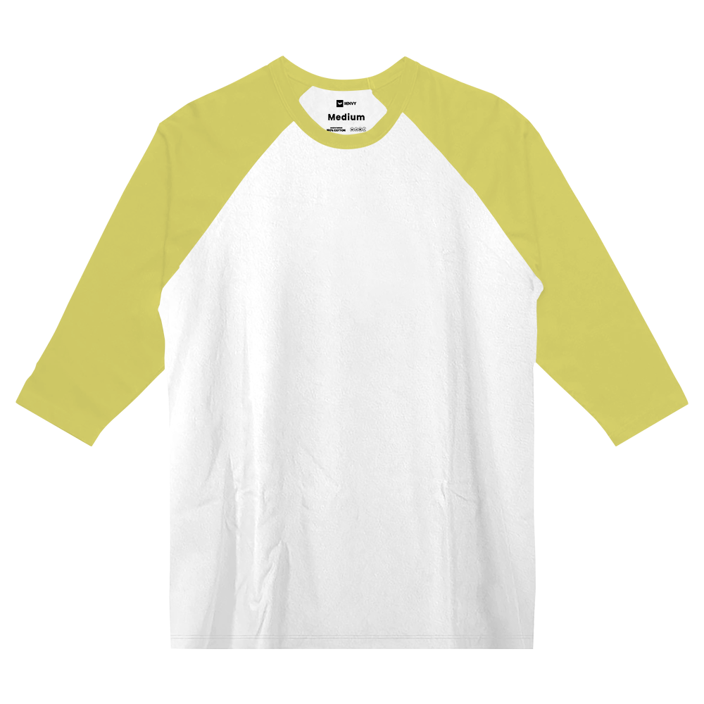 Reglan 3/4 Tees - White Yellow