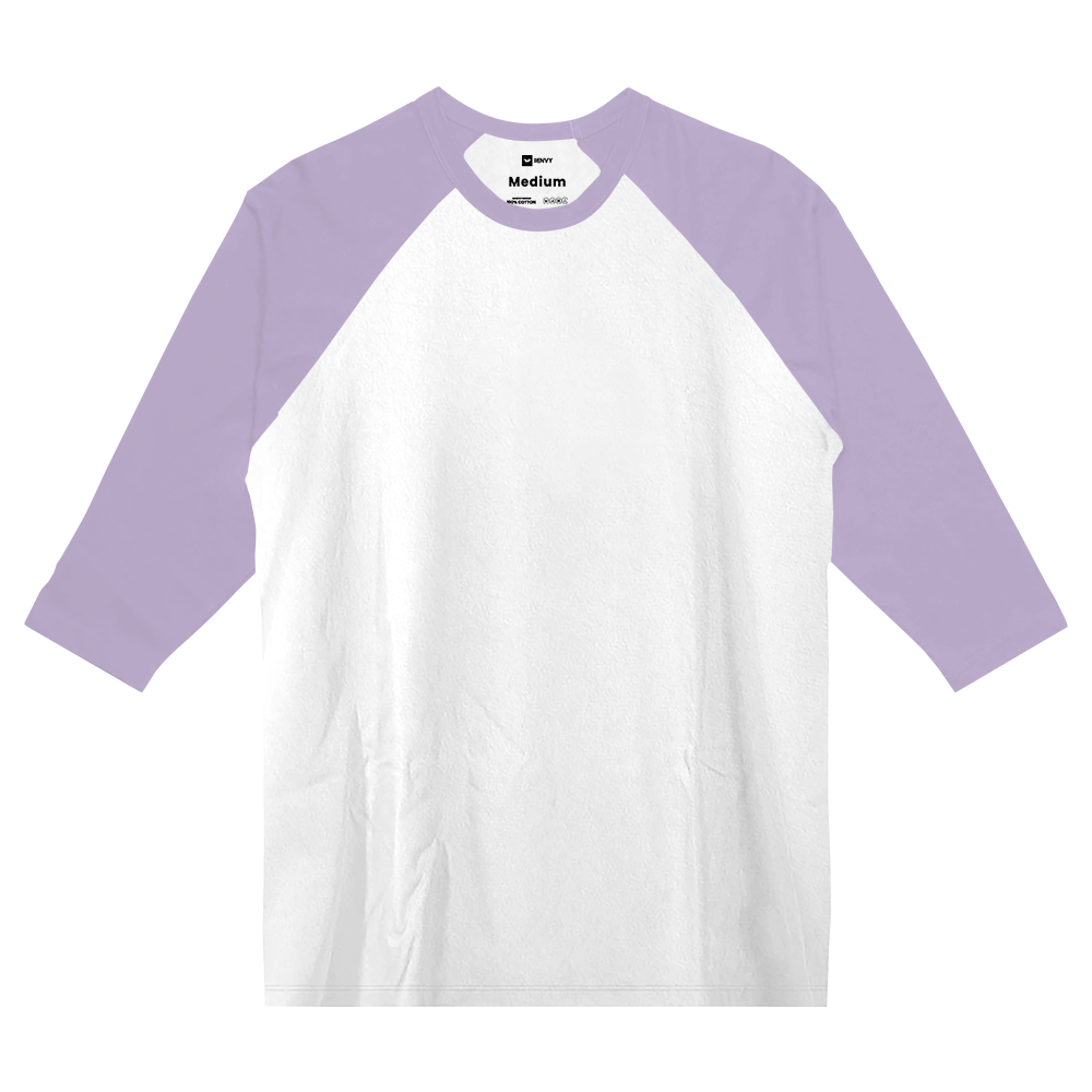 Reglan 3/4 Tees - White Violet