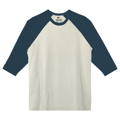 Reglan 3/4 Tees - Broken White Navy