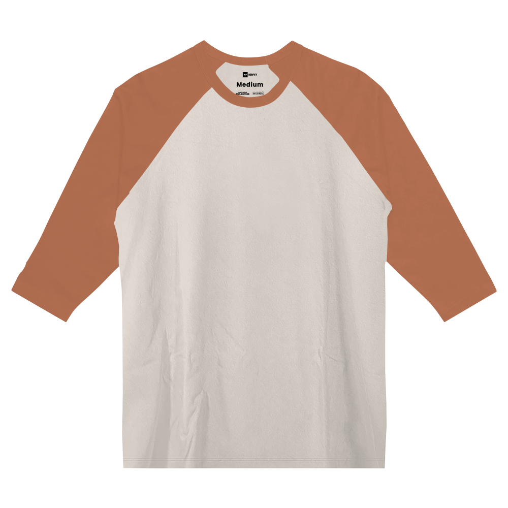 Reglan 3/4 Tees - Broken White Red Brick