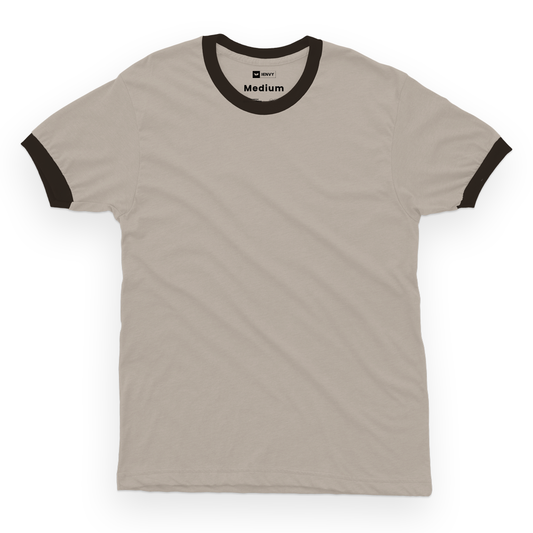 Ring Tees - Light Brown ring Dark Brown