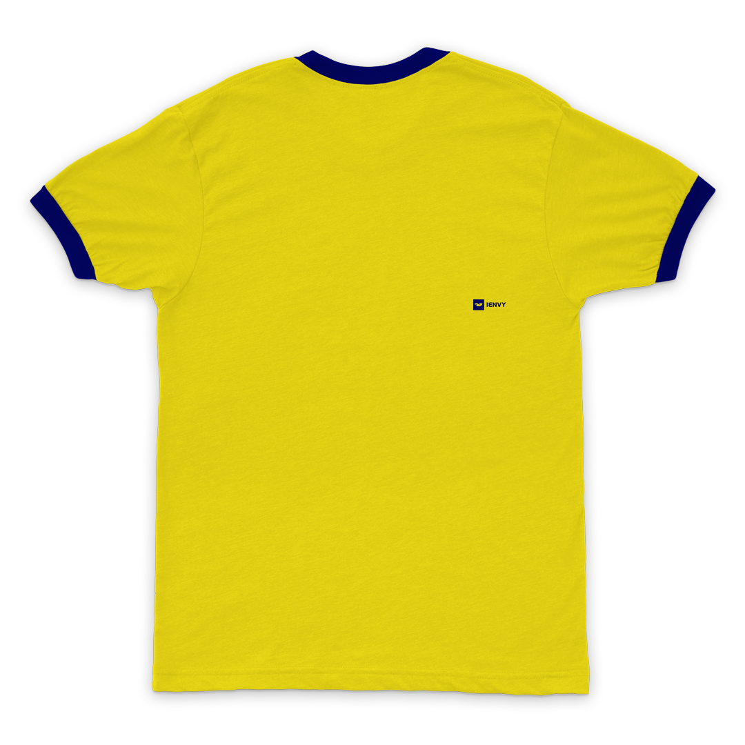 Ring Tees - Yellow ring Navy