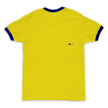 Ring Tees - Yellow ring Navy