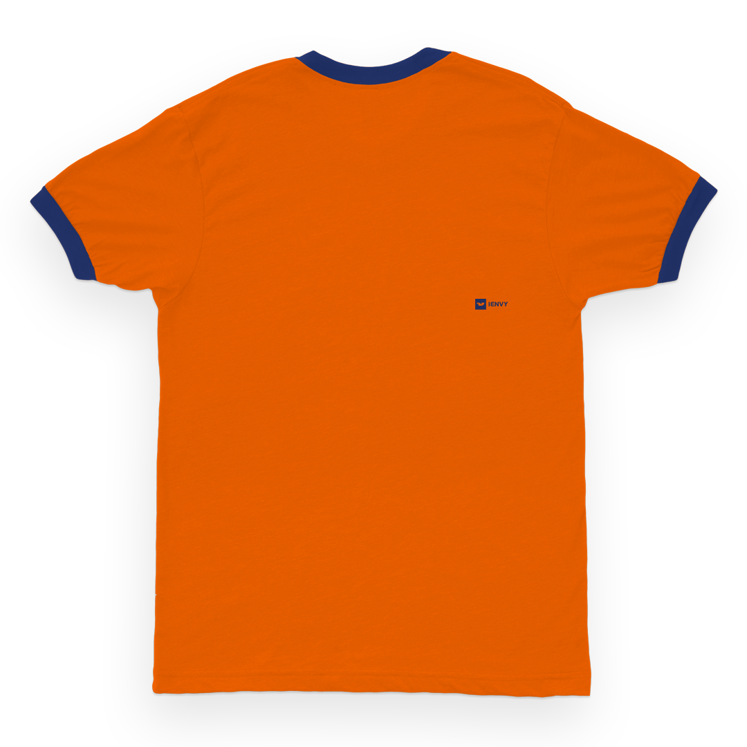Ring Tees - Orange ring Navy