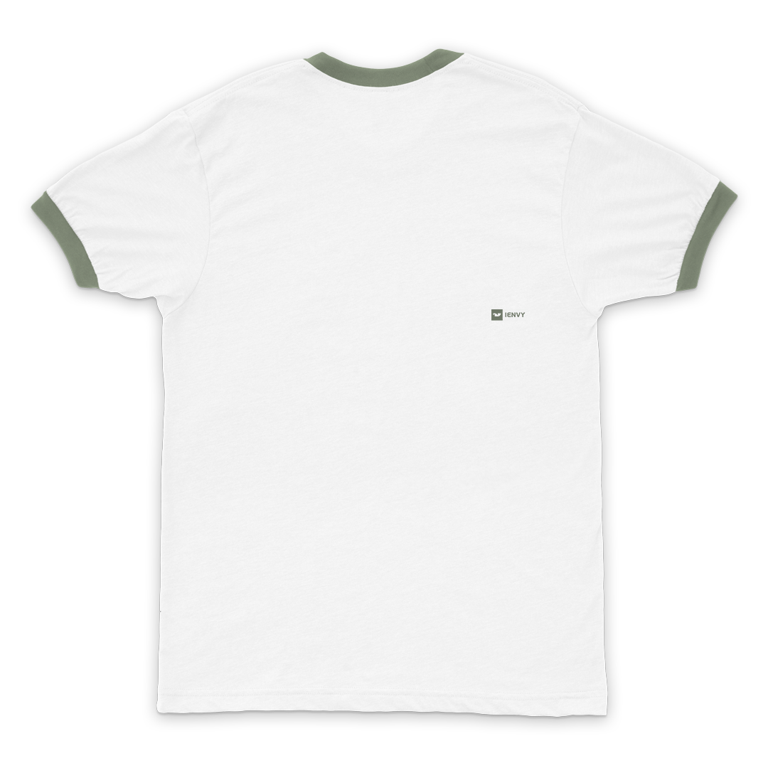 Ring Tees - White ring Sage