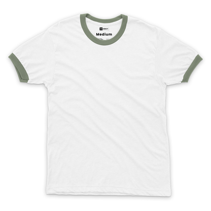 Ring Tees - White ring Sage