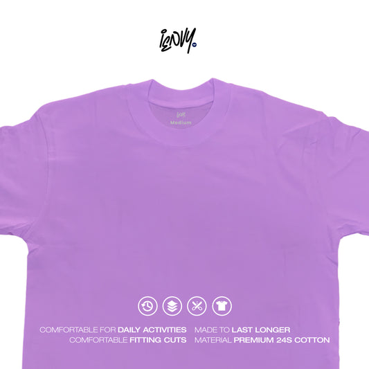 Boxy Oversize Tees - Violet