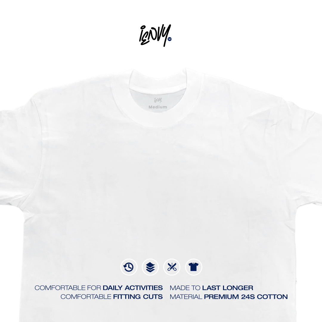 Boxy Oversize Tees - White