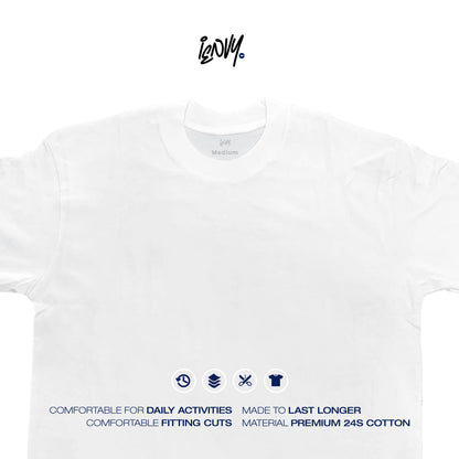 Boxy Oversize Tees - White